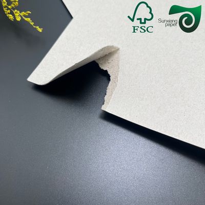FSC Certified 250g Smooth High Stiffness Grey Board For Packing Boxes  Book Binding