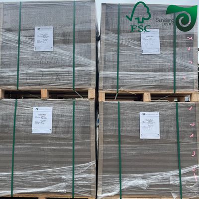 FSC  1500gsm 800gsm Recycled Pulp Grey Book Binding Chipboard 75mm 100cm