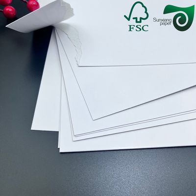 FSC White Coated Triplex Paper Board  1MM 1.5MM Thick  24in 36in For Clothing Boxes