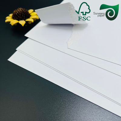 FSC Bright White Uncoated Paperboard 200gsm 350gsm Optimized For Offset Printing
