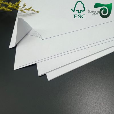 889mm Roll Size White Cardboard Optimized for Gravure Printing Made from 100% Virgin Wood Pulp