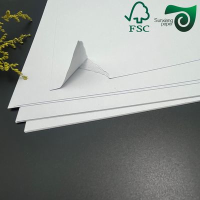 FSC Double Sided Uncoated Paper Natural White 600um 900um For Beer Pads