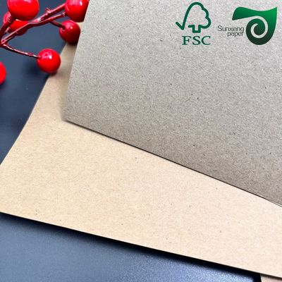 FSC Uncoated Unbleached Recycled Kraft Liner Paper 300gsm Industrial Packaging Board