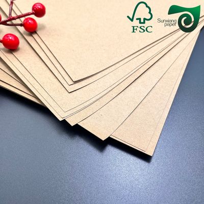 FSC Uncoated Unbleached Recycled Kraft Liner Paper 300gsm Industrial Packaging Board