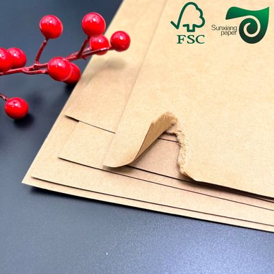 FSC Brown High Density Kraft Paper Sheets Up To 600gsm  Premium Food Packaging Solution