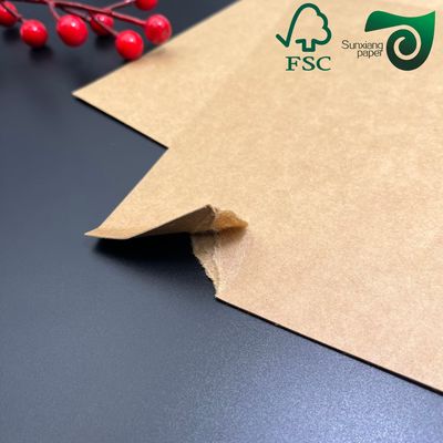 FSC Certified  High Density Brown Kraft Paper 300gsm 350gsm Food Grade Packaging Solution