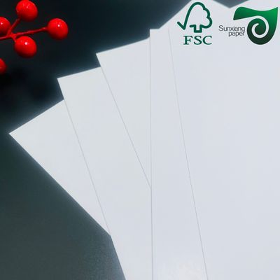 FSC 255g Single Coated Ivory White Cardboard  High Bulk Low Weight  Ideal For Writing Printing