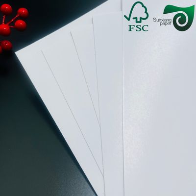 FSC Certified C1S Gloss White Ivory Board 220g 270g  For Postcards Ivory Board Paper