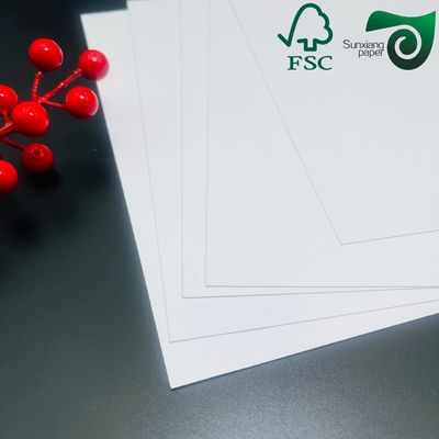 FSC Certified C1S Gloss White Ivory Board 220g 270g  For Postcards Ivory Board Paper