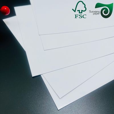 FSC Ultra High White Paper Cardboard 255gsm Folding Boxboard Solid Bleached Ivory Card Sheets