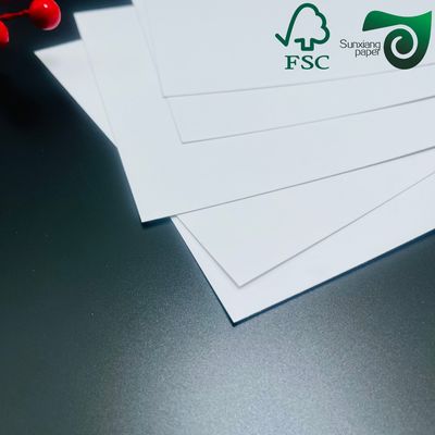 FSC Ultra High White Paper Cardboard 255gsm Folding Boxboard Solid Bleached Ivory Card Sheets