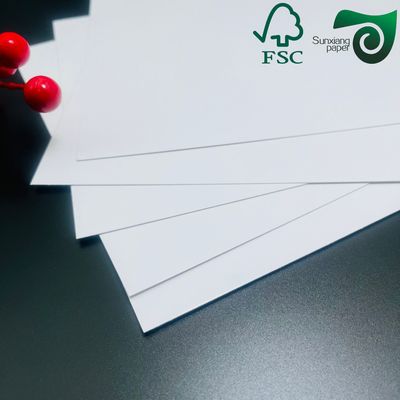 FSC Ultra High White Paper Cardboard 255gsm Folding Boxboard Solid Bleached Ivory Card Sheets