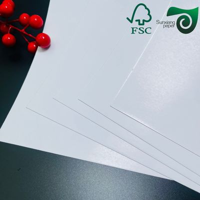 0.2mm 0.13mm Laser Printing Coated Synthetic Paper Non Tearable A4 Size Cardboard
