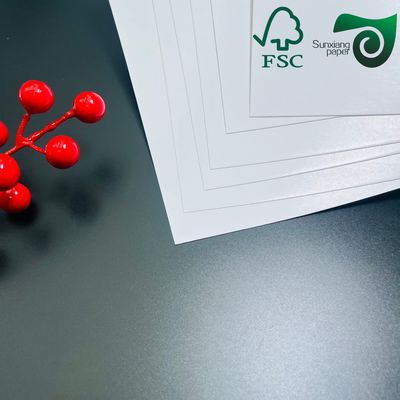 FSC 300gsm Playing Card Paper Double Side White With Black Core 450mm 320mm