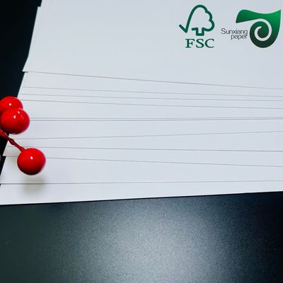 FSC Eco Friendly Plain Glossy Coated Paper For Offset Printing