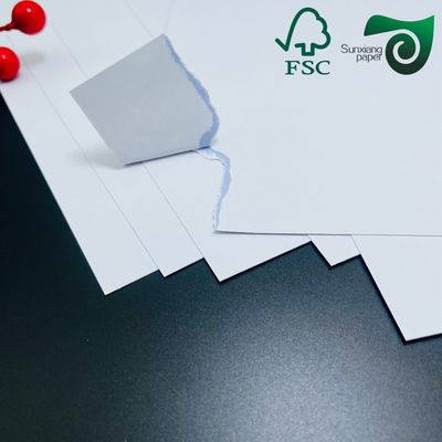 FSC 300gsm Playing Card Paper Double Side White With Black Core 450mm 320mm