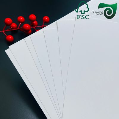 FSC Certified C1S Gloss White Ivory Board 220g 270g  For Postcards Ivory Board Paper