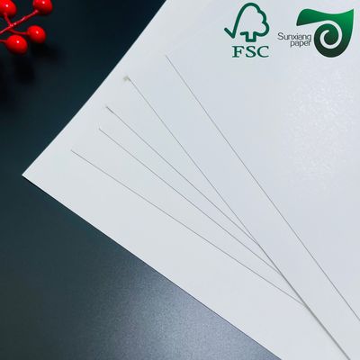 FSC Certified 250gsm 300gsm Natural White FBB SBS Folding Box Board White Cardboard