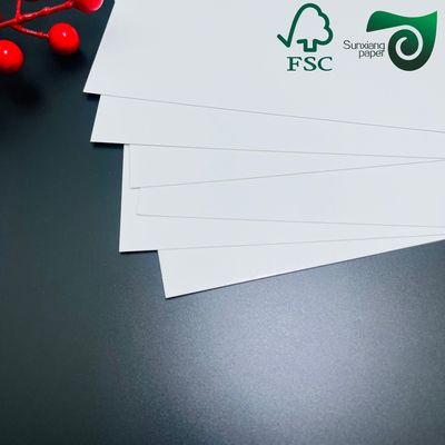 FSC Certified 250gsm 300gsm Natural White FBB SBS Folding Box Board White Cardboard