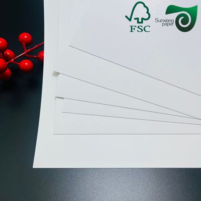 FSC Certified 250gsm 300gsm Natural White FBB SBS Folding Box Board White Cardboard