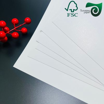 FSC Certified 250gsm 300gsm Natural White FBB SBS Folding Box Board White Cardboard