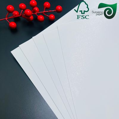 FSC Certified 270gsm C2S Double Sided Glossy Art Paper  Blue Black Core For Poker Cards