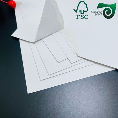 FSC 350gsm Food Safe White Cardboard Single Side Coated  High Hardness For Durable Food Containers
