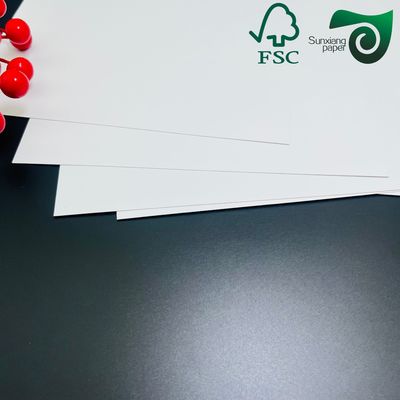 FSC 350gsm Food Safe White Cardboard Single Side Coated  High Hardness For Durable Food Containers