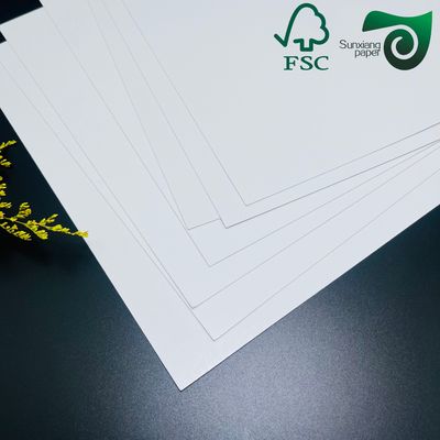 FSC 300gsm Single Sided Coated Paper  High Folding Resistance For Food Packaging  Takeaway Boxes
