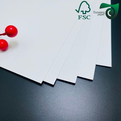 FSC C1S Glossy Coated Paper  100gsm Superior Ink Absorption Smooth Finish