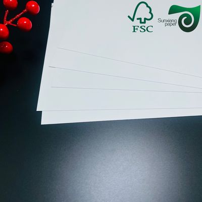 FSC 1.5mm 1.35mm Ivory Board High Thickness Glossy Smooth White Cardboard For Packaging