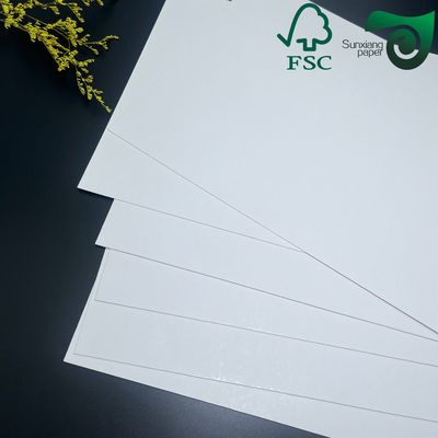 FSC C1S Glossy Coated Paper  100gsm Smooth Board With Excellent Ink Absorption