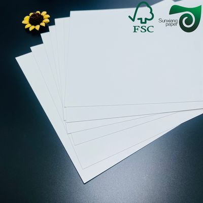 FSC C1S Glossy Coated Paper  100gsm Smooth Board With Excellent Ink Absorption