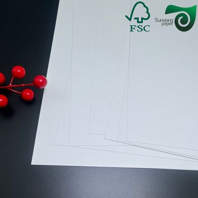 FSC 235gsm Food Grade White Wrapping Paper Board   For Deep Fried Food Packaging