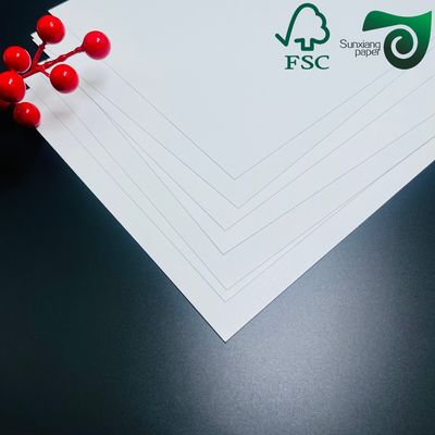 FSC 235gsm Food Grade White Wrapping Paper Board   For Deep Fried Food Packaging