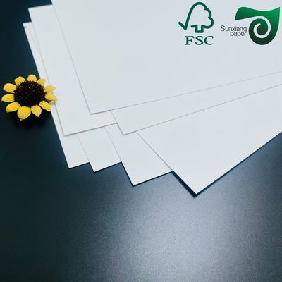 FSC Smooth White Virgin Wood Pulp Cardboard Sheets  610mm   860mm For Invitation Cards