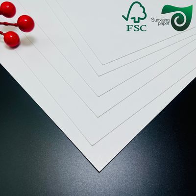 FSC 170gsm 190gsm SBS Paper Board   C1S One Side White Coated 70cm 100cm For Packing Boxes
