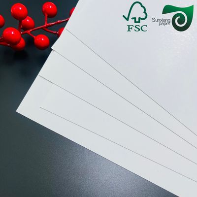 130gsm White Cardboard Recycled Fibers Wood Pulp In Sugarcane Paper For Cup