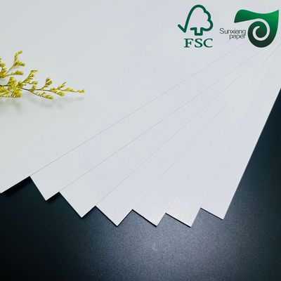 Biodegradable 160um 200um White Cardboard For Advertisement Tear Resistance