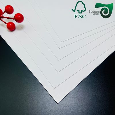 Biodegradable 160um 200um White Cardboard For Advertisement Tear Resistance