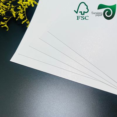 Biodegradable 160um 200um White Cardboard For Advertisement Tear Resistance
