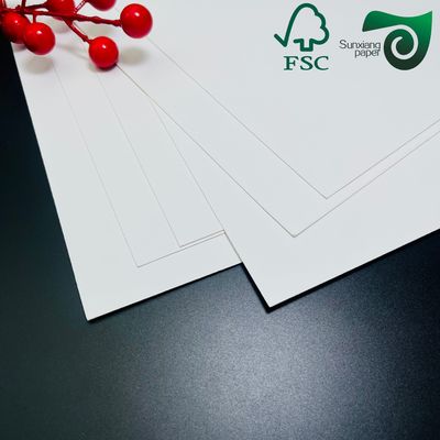 FSC High Pulp White Freezer Paper Roll  210g 250g FBB Board For Cake Packaging
