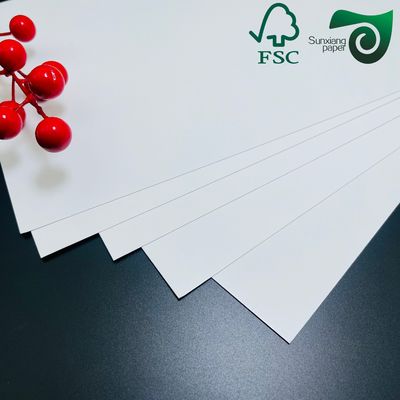 FSC High Pulp White Freezer Paper Roll  210g 250g FBB Board For Cake Packaging