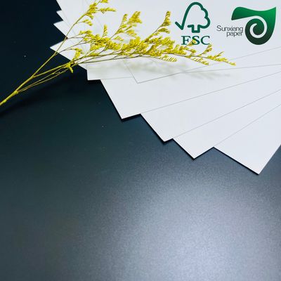 80gsm White Cardboard 70cm 100cm High Gloss Labels One Sided Chrome Coated Paper