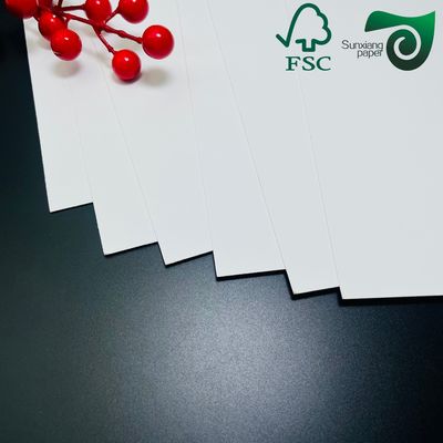 80gsm White Cardboard 70cm 100cm High Gloss Labels One Sided Chrome Coated Paper