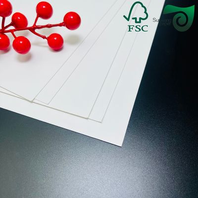 FSC Certified 350gsm Food Safe White Cardboard With One Side Coating