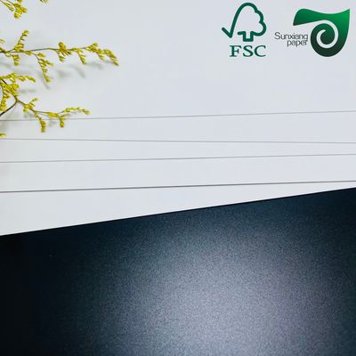 130gsm White Cardboard Recycled Fibers Wood Pulp In Sugarcane Paper For Cup