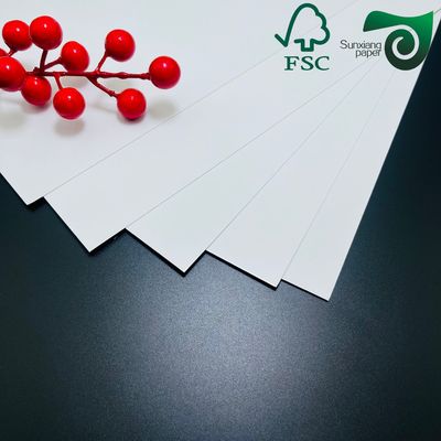 130gsm White Cardboard Recycled Fibers Wood Pulp In Sugarcane Paper For Cup