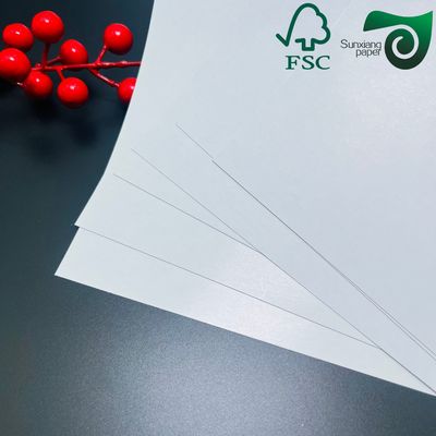 FSC Certified 270gsm C2S Double Sided Glossy Art Paper  Blue Black Core For Poker Cards