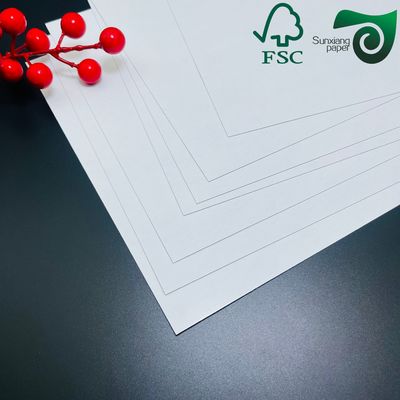 300gsm 330gsm White Coated Cardboard Playing Card Black Core Double Side Glossy Board